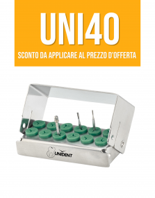Porta Frese autoclavabile 12 fori H3CM  Codice: 643.12-1