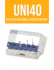 Porta Frese autoclavabile 12 fori H3CM  Codice: 643.12-1